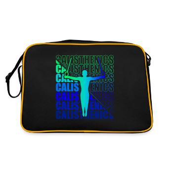 Calisthenics Street Workout Gymnastik Fitness - Retro Tasche - Schwarz/Gold - Hinten