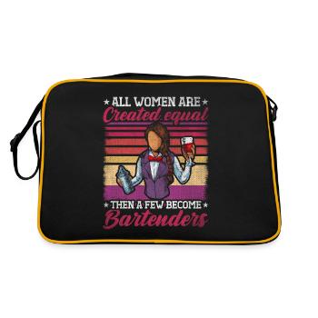 Just A Few Become Bartenders Funny Bartender - Retro Bag - black/gold - Back
