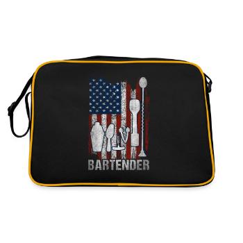 Life is a Cocktail it depends on how you make it - Retro Bag - black/gold - Back