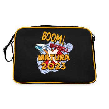 Matura 2023 Abitur a passé le certificat de bande dessinée Matura - Sac Retro - noir/or - Dos