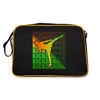 Kickboxer Arts Martiaux Kickboxing Kickboxen - Sac Retro - noir/or - Dos