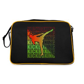 Kickboxer Arts Martiaux Kickboxing Kickboxen - Sac Retro - noir/or - Dos