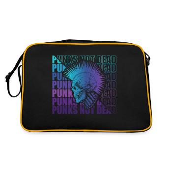 Punk Rock Pogo Anarchie Punks Punk Rocker Punk - Retro Tasche - Schwarz/Gold - Hinten
