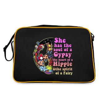 Hippy - Retro Bag - black/gold - Back