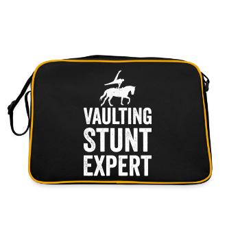 Voltige amusante sur le cheval - Sac Retro - noir/or - Dos