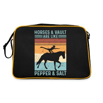 Drôle d’équitation saut rétro - Sac Retro - noir/or - Dos