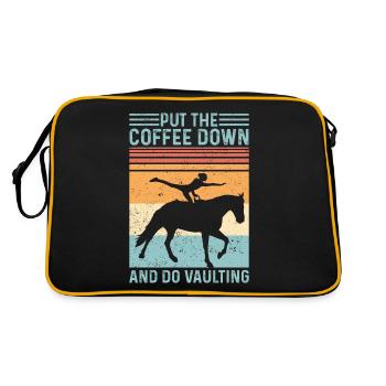 Éteindre le café Cheval saut rétro - Sac Retro - noir/or - Dos