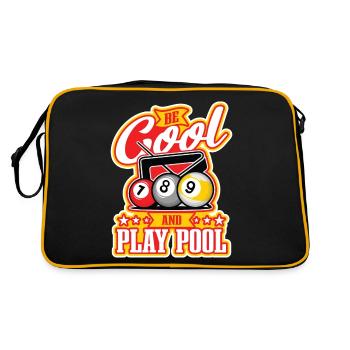 Billiard Pool Billiards Snooker Club Club Billiards - Retro Bag - black/gold - Back