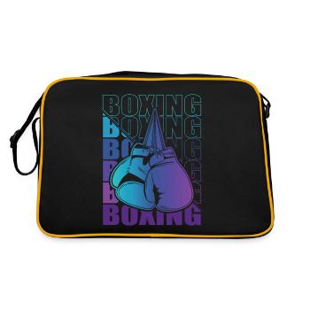 Boxen Martial Arts Boxing Box Club Boxer - Retro Tasche - Schwarz/Gold - Hinten