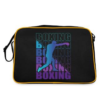 Boxen Martial Arts Boxing Box Club Boxer - Retro Tasche - Schwarz/Gold - Hinten