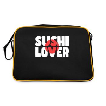 Sushi lovers - Retro Bag - black/gold - Back