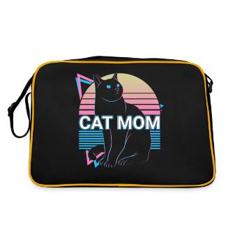 Cat Mama Retro - Retro Bag - black/gold - Back