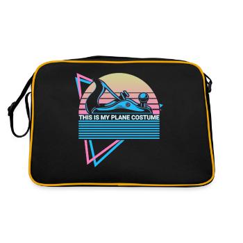Funny Carpenter Retro Carpentry - Retro Bag - black/gold - Back