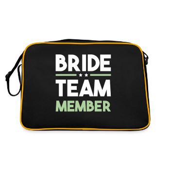 Équipe de la mariée - Sac Retro - noir/or - Dos