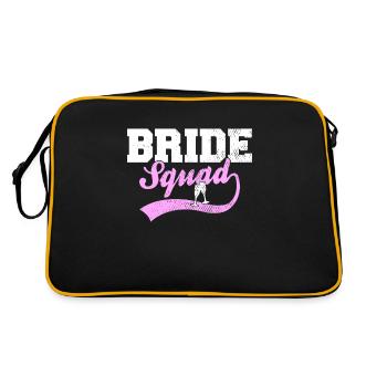 Bride Squad - Retro Tasche - Schwarz/Gold - Hinten