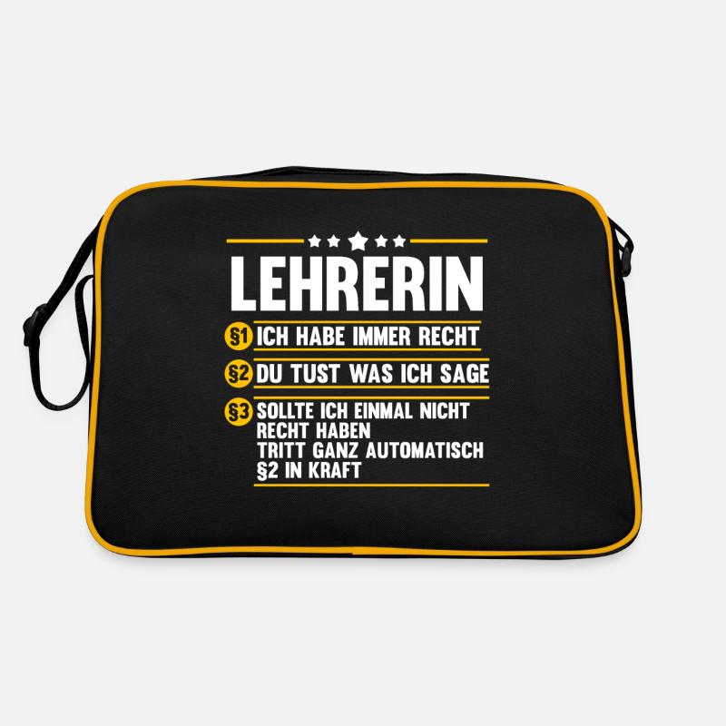 Schullehrerin Lehrerin Retro Tasche