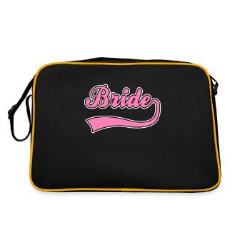 Lettrage de mariée nuptiale - Sac Retro - noir/or - Dos