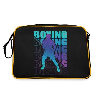 Boxen Martial Arts Boxing Box Club Boxer - Retro Tasche - Schwarz/Gold - Hinten