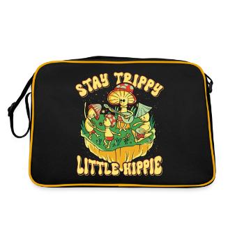 Hippie Mushroomhead Stay Trippy Little Hippie - Sac Retro - noir/or - Dos