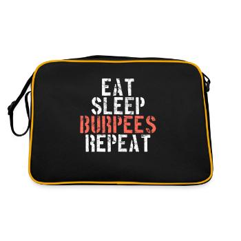 Eating Sleeping Burpees - Retro Bag - black/gold - Back