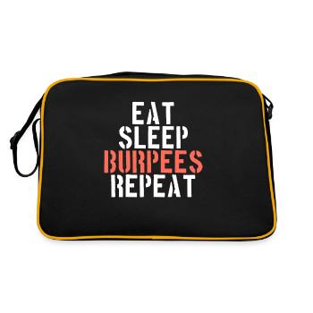 Eating Sleeping Burpees - Retro Bag - black/gold - Back