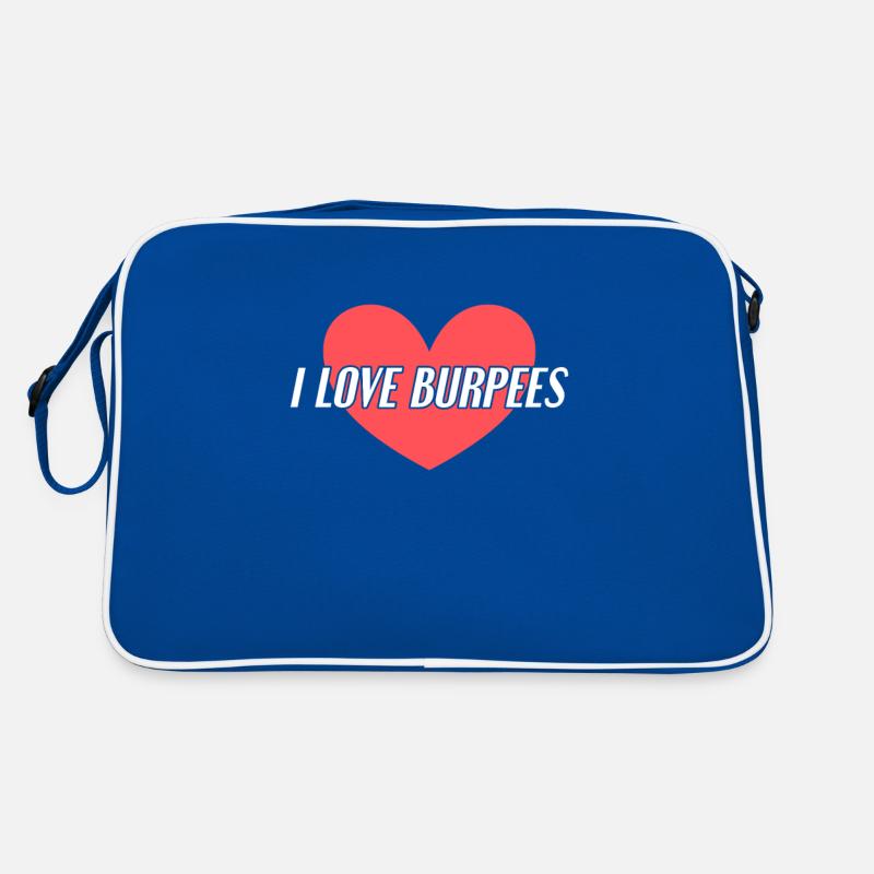 Ich liebe Burpees Retro Tasche