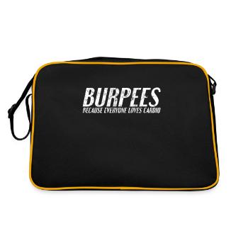 Le dicton de Burpee - Sac Retro - noir/or - Dos