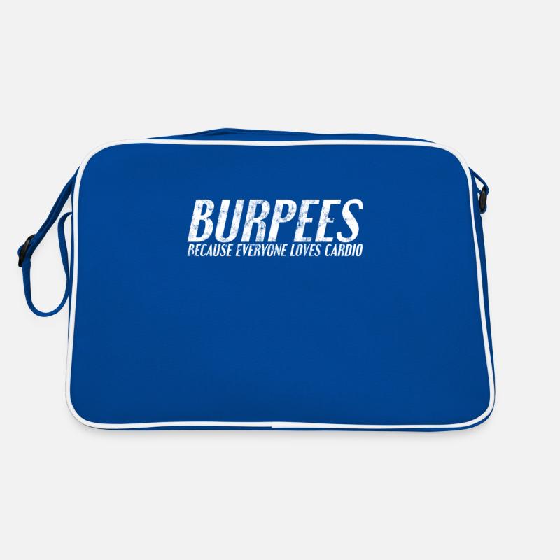 Burpees Spruch Retro Tasche