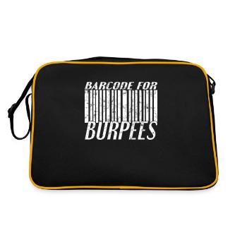 Code à barres Burpee - Sac Retro - noir/or - Dos