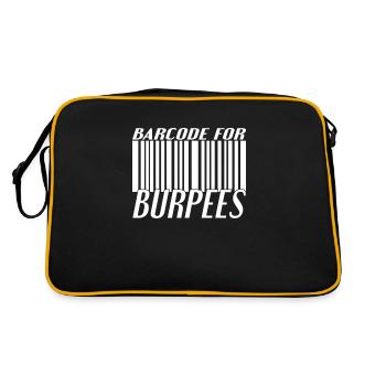 Code à barres Burpee - Sac Retro - noir/or - Dos