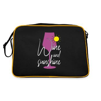 Vin Soleil Soleil Dicton - Sac Retro - noir/or - Dos