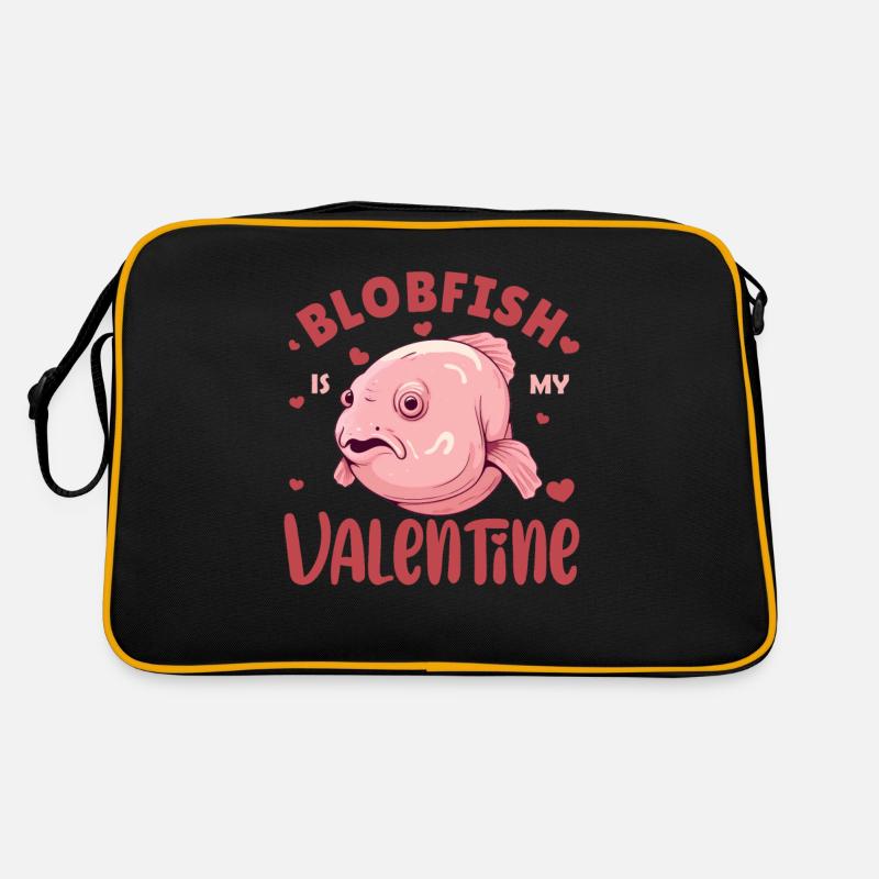 Blobfish pour la Saint-Valentin animaux mignons pour les enfants Sac Retro