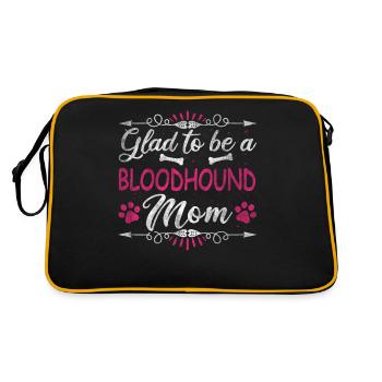 Maman chienne heureuse d’être une maman limier - Sac Retro - noir/or - Dos