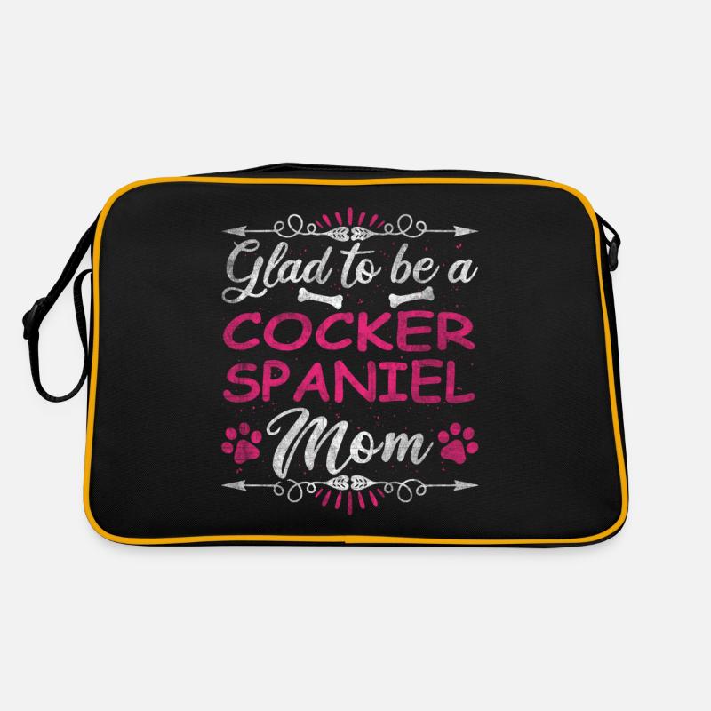 Dog Mom Glad To Be A Cocker Spaniel Mom Retro Bag