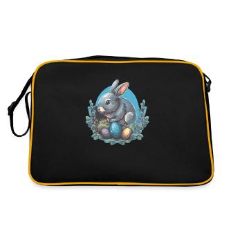 Easter Bunny - Retro Bag - black/gold - Back
