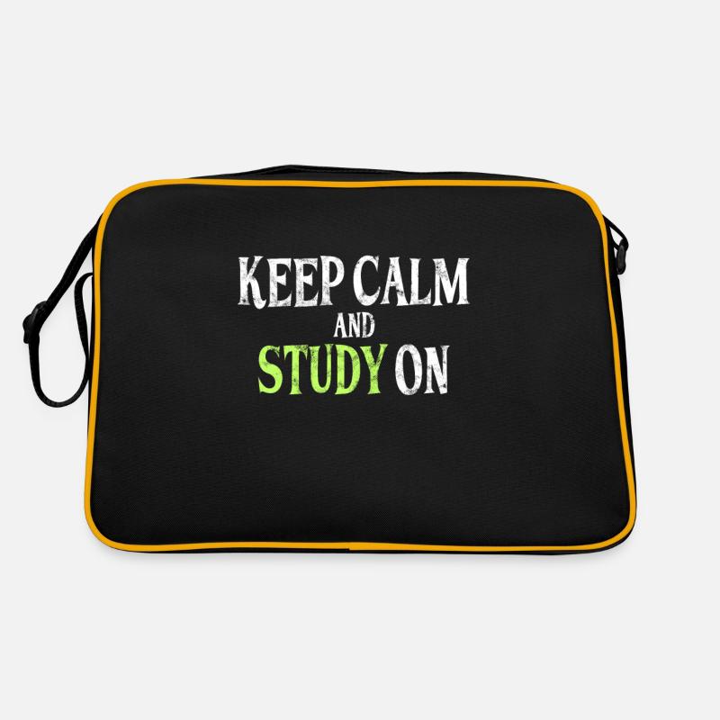Study Saying Retro Bag