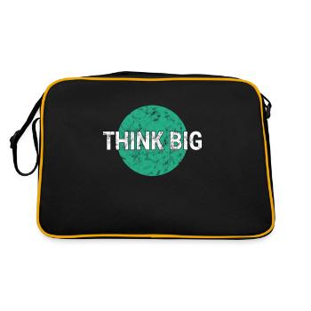 Think big think big - Retro Bag - black/gold - Back
