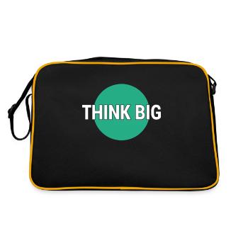 Think big think big - Retro Bag - black/gold - Back