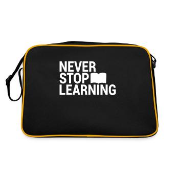 Learn Saying - Retro Bag - black/gold - Back