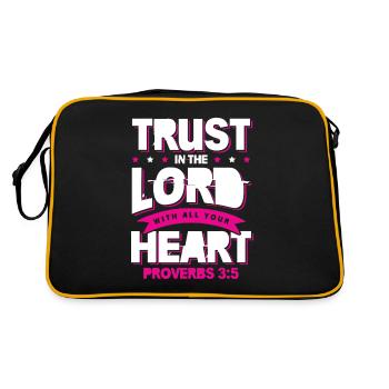 Bible Heart Trust - Sac Retro - noir/or - Dos