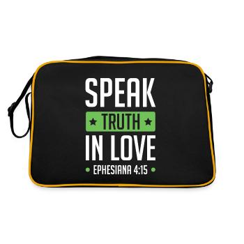 Bible de Dieu d’amour - Sac Retro - noir/or - Dos