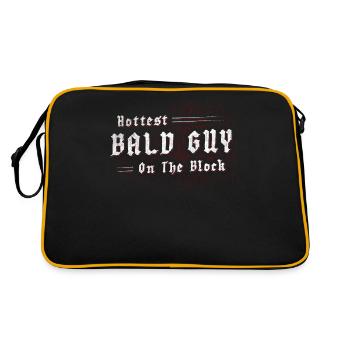 Being Bald Bald Guy With A Beard Bald Dad - Retro Bag - black/gold - Back