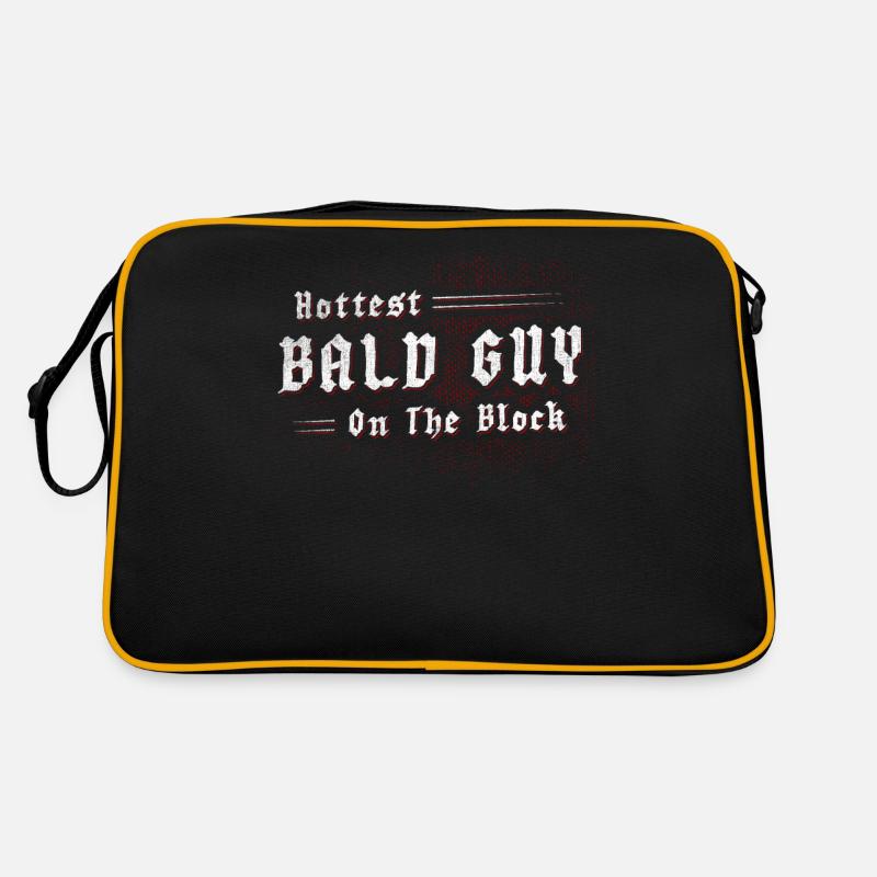 Being Bald Bald Guy With A Beard Bald Dad Retro Tasche