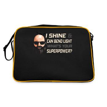 Being Bald Bald Guy With A Beard Bald Dad - Retro Bag - black/gold - Back