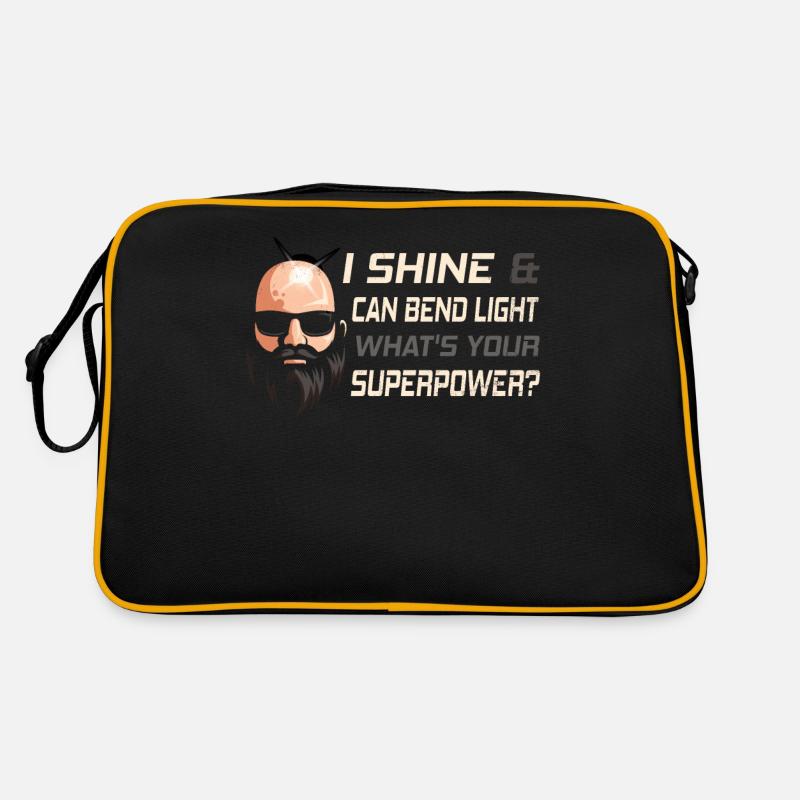 Being Bald Bald Guy With A Beard Bald Dad Retro Tasche