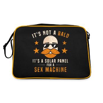 Being Bald Bald Guy With A Beard Bald Dad - Retro Bag - black/gold - Back
