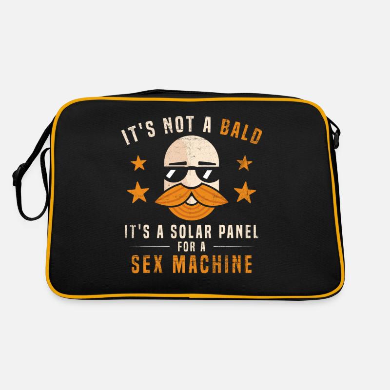 Being Bald Bald Guy With A Beard Bald Dad Retro Tasche