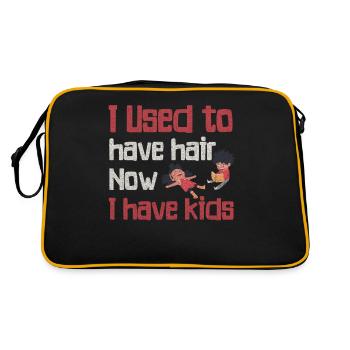 Being Bald Bald Guy With A Beard Bald Dad - Retro Bag - black/gold - Back