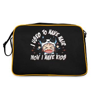Being Bald Bald Guy With A Beard Bald Dad - Retro Bag - black/gold - Back