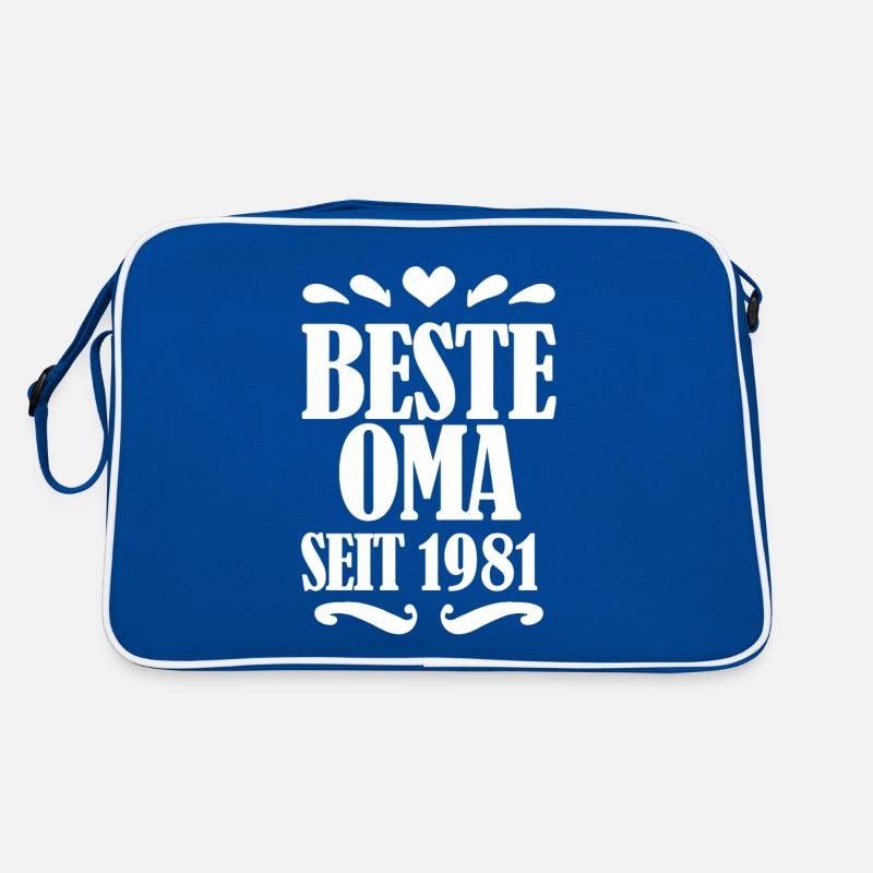 Beste Oma seit 1981 - Oma Geschenk Retro Tasche